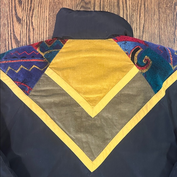 Vintage 80s Down Filled Vibrant Ski Jacket - Picture 7 of 9